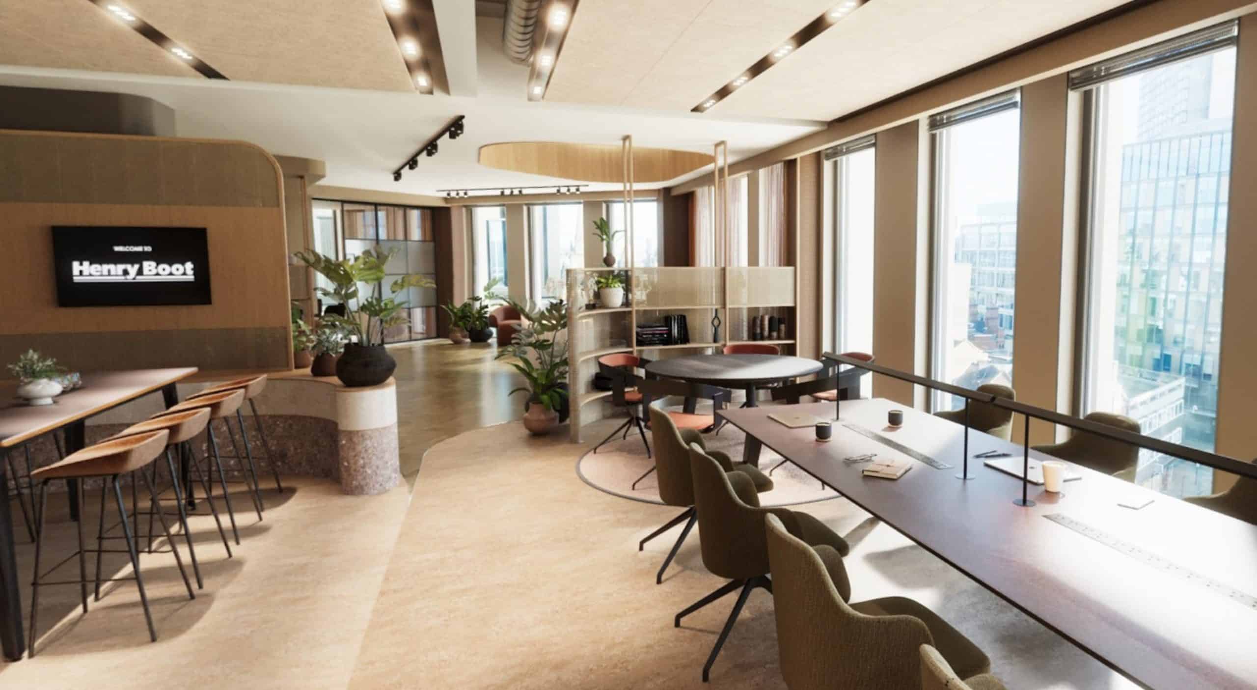 A sustainable office design for Henry Boot in Manchester