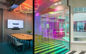 A bold and playful office design for workspace provider in Manchester