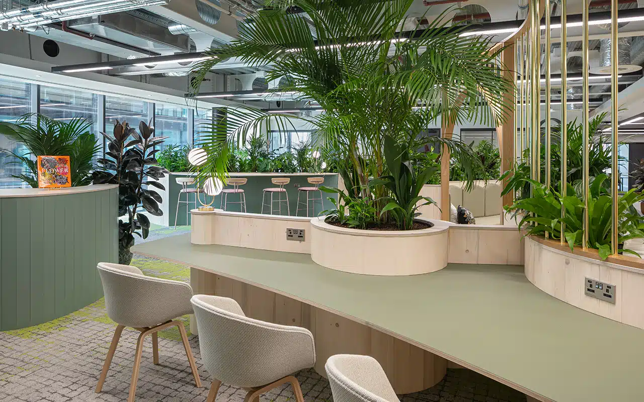 Biophilic-office-design-for-coworking-space-in-Manchester