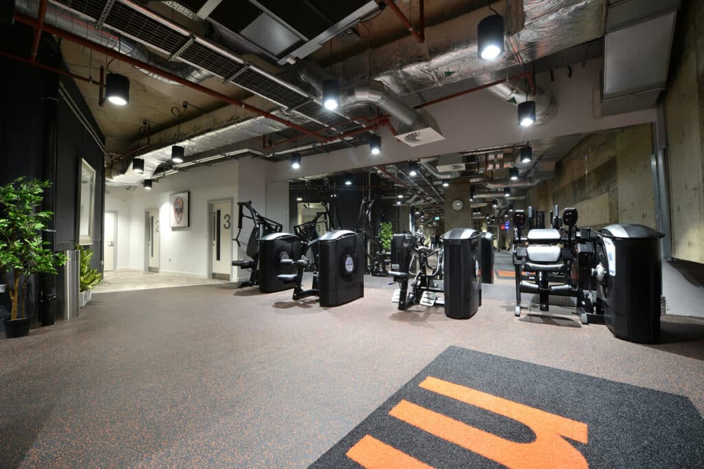 three snowhill Birmingham gym room