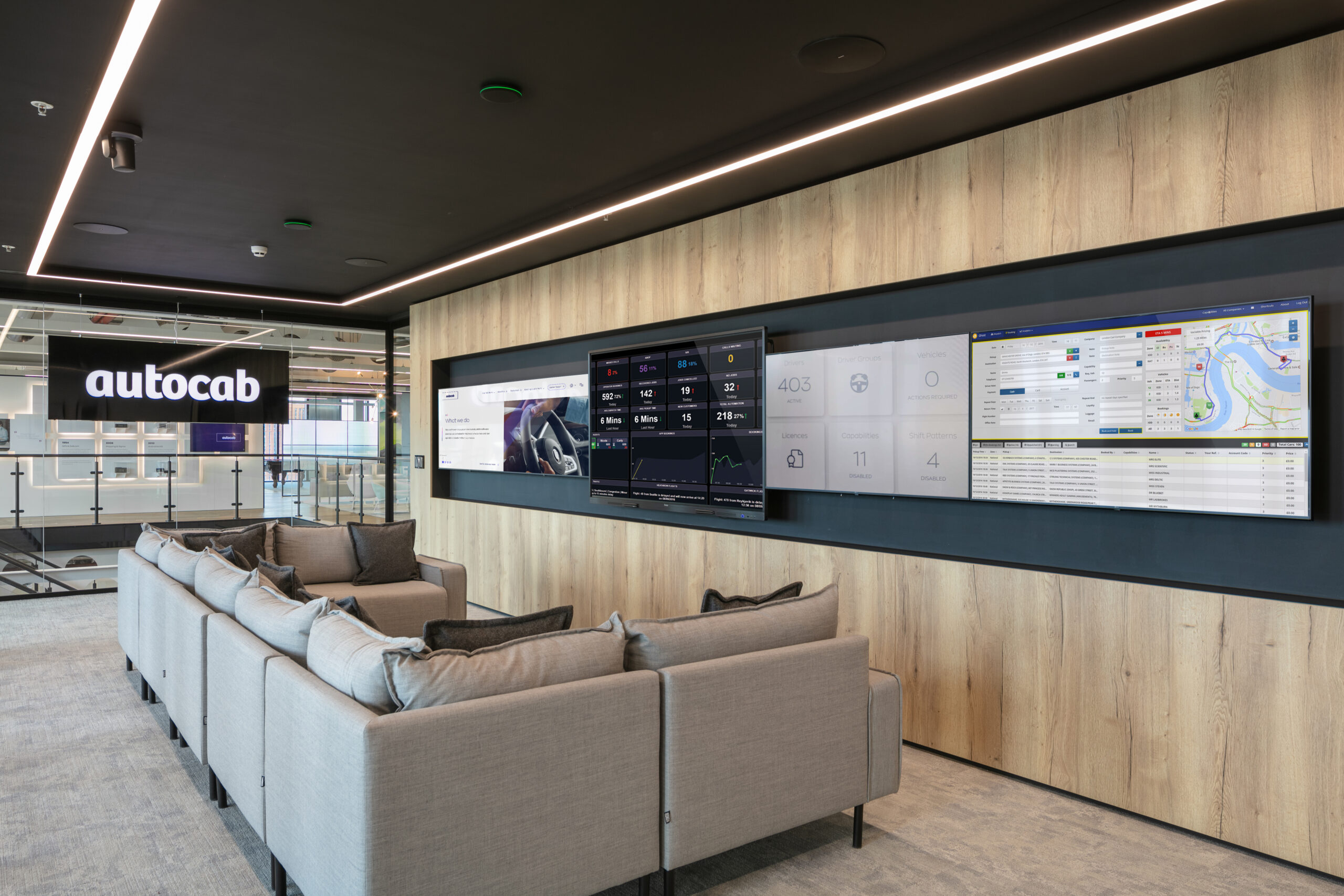 autocab office fit out