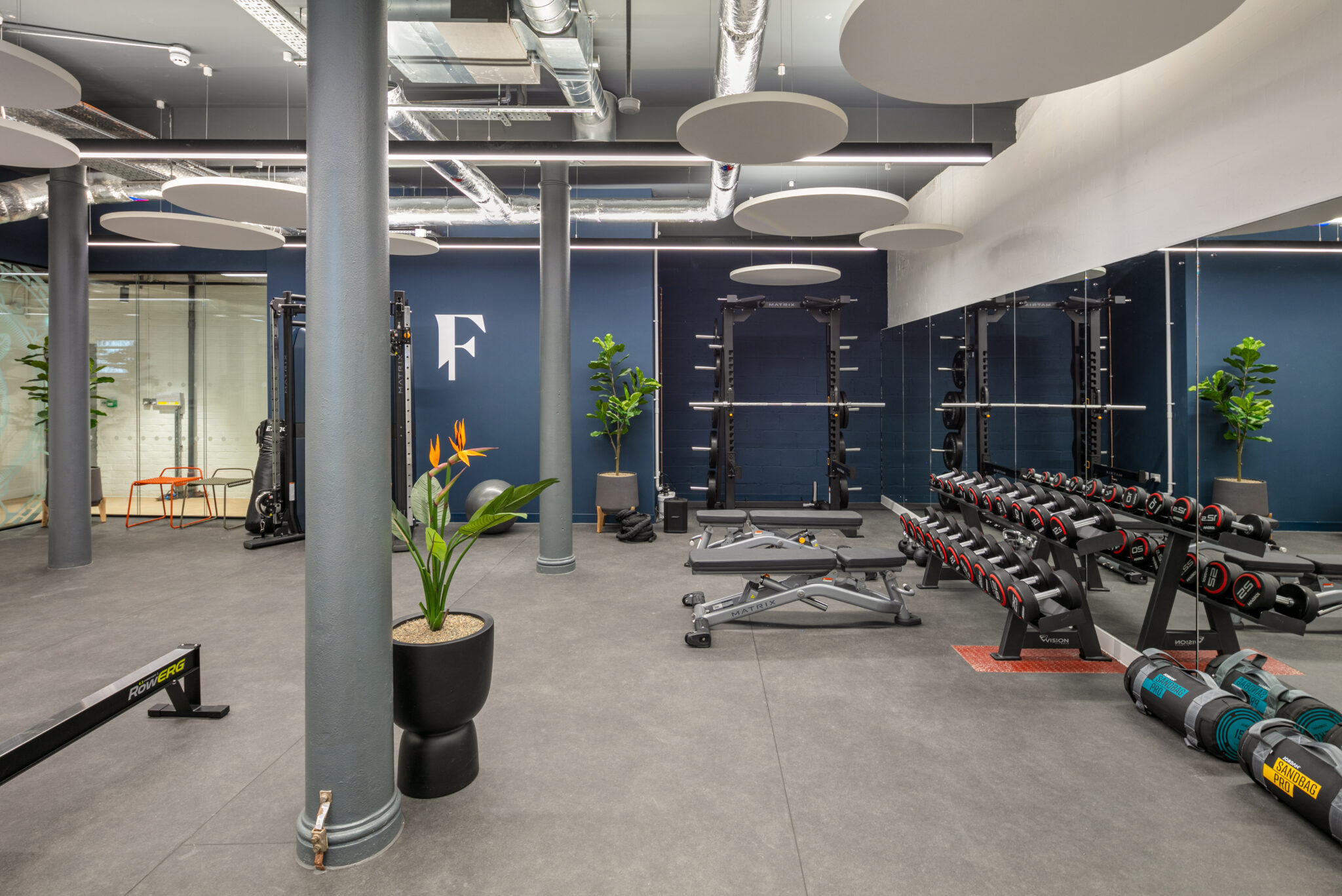 gym design for a workspace refurbishment in Manchester