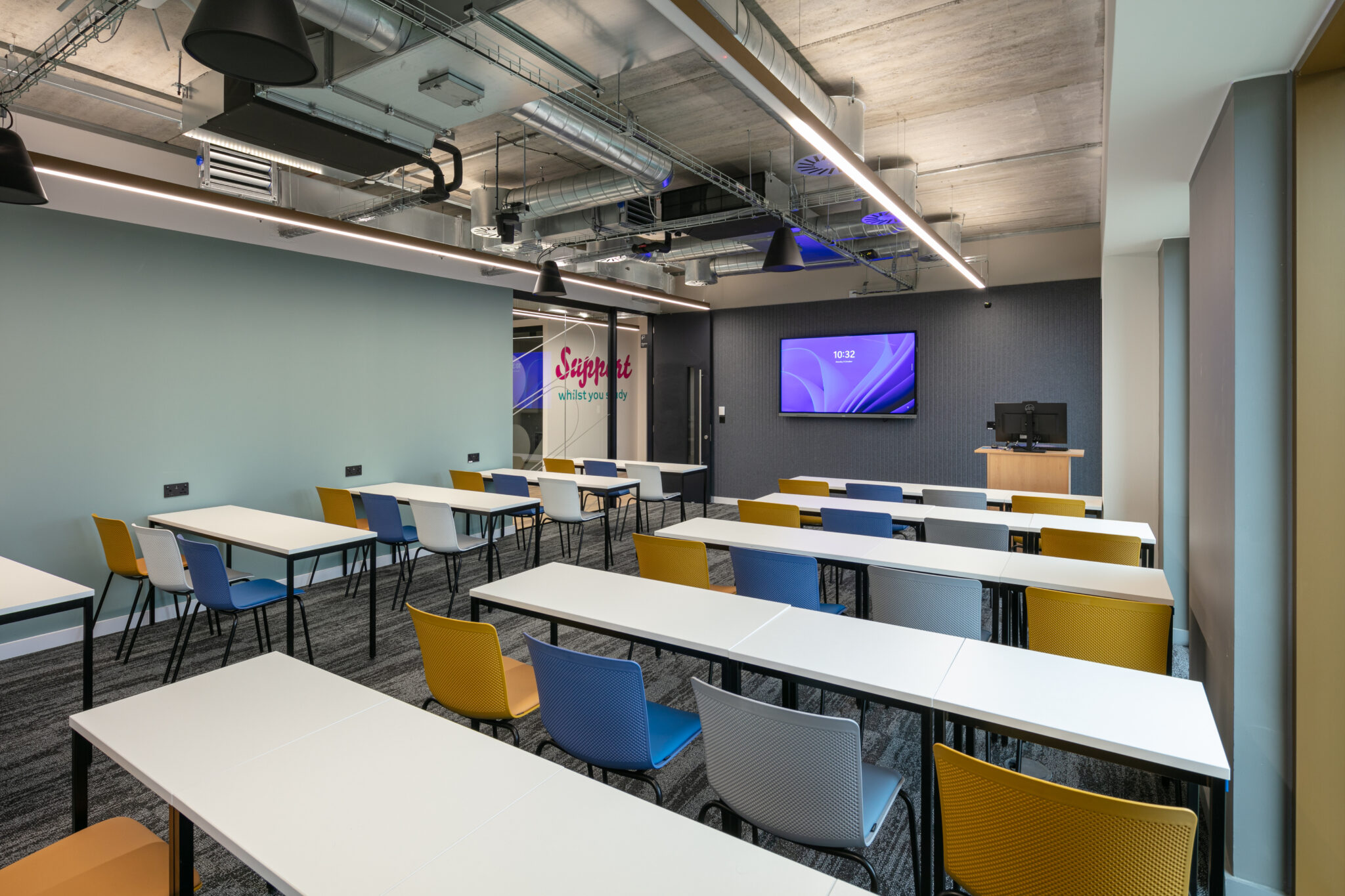 workspace area design for bolton university by adt workplace