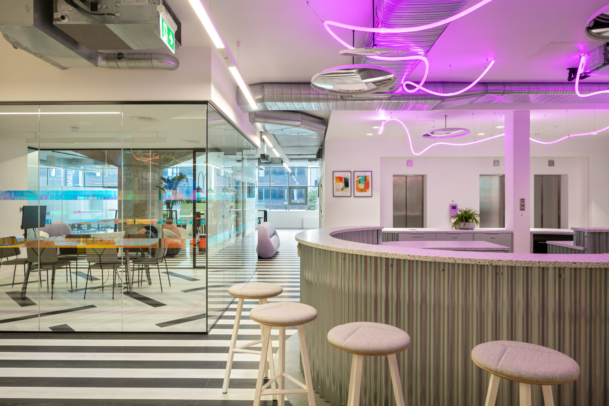 An art-deco office design for Huckletree in Manchester