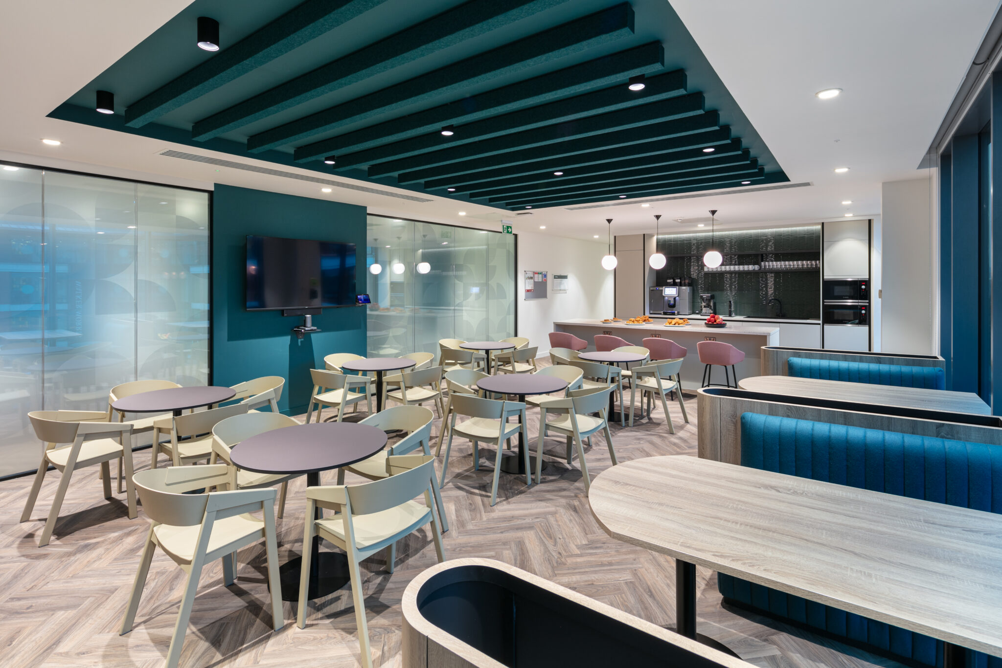 communal area for a Leeds office refurbishment