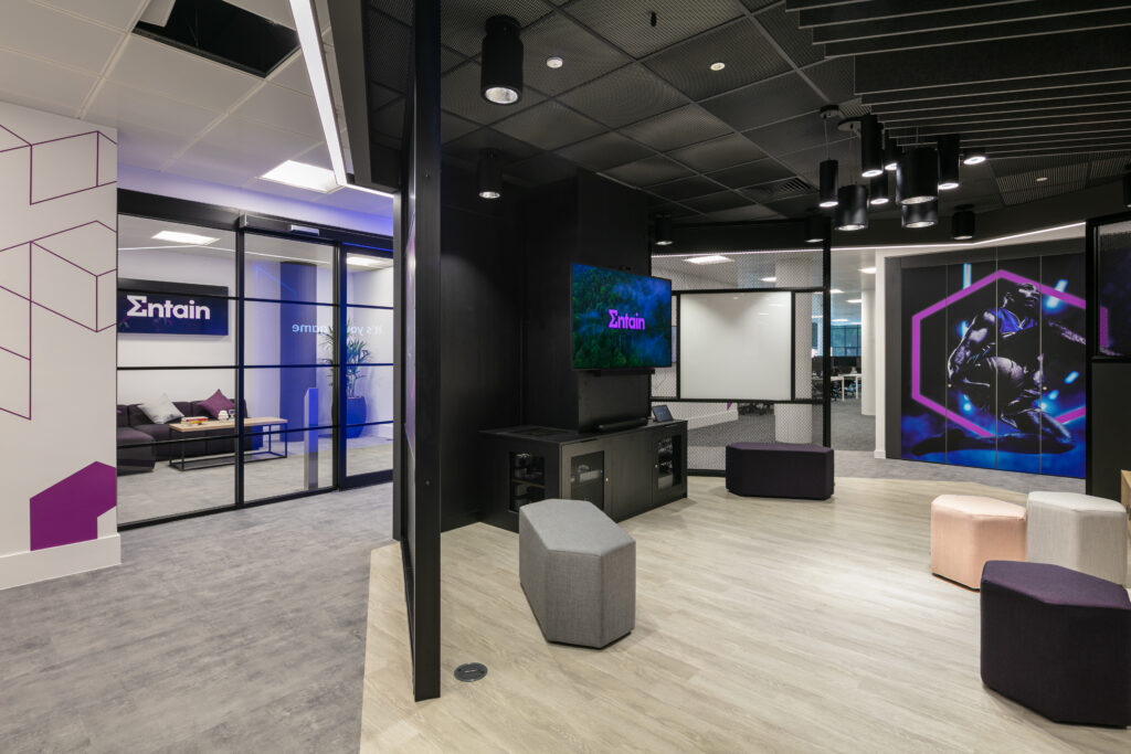 Gaming Workspace design for Entain