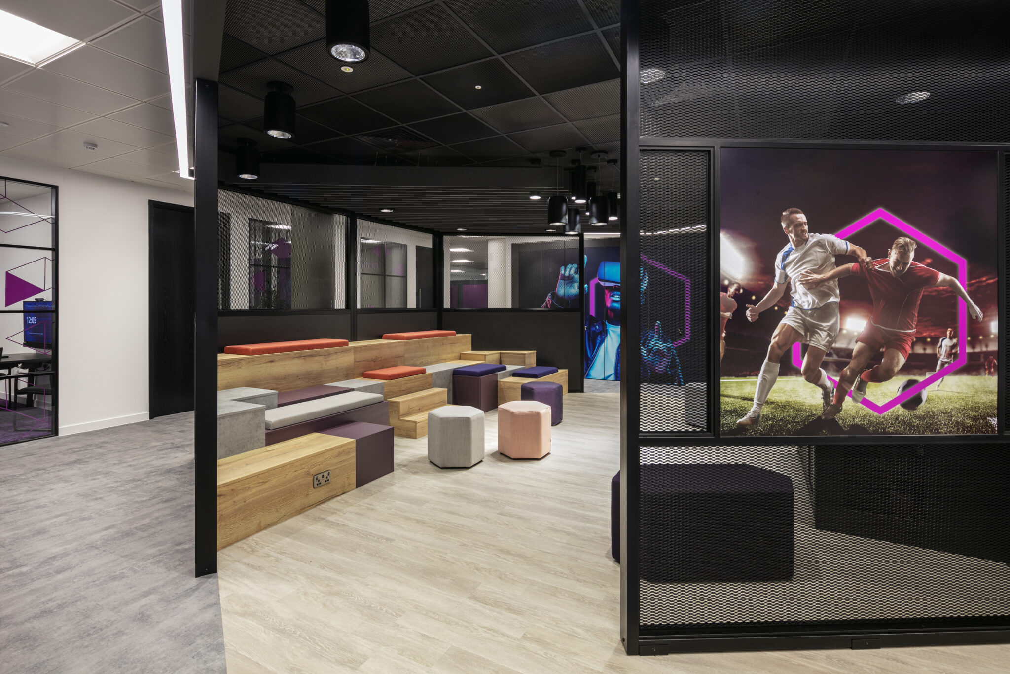 Entain's gaming Office Space design by adt workplace