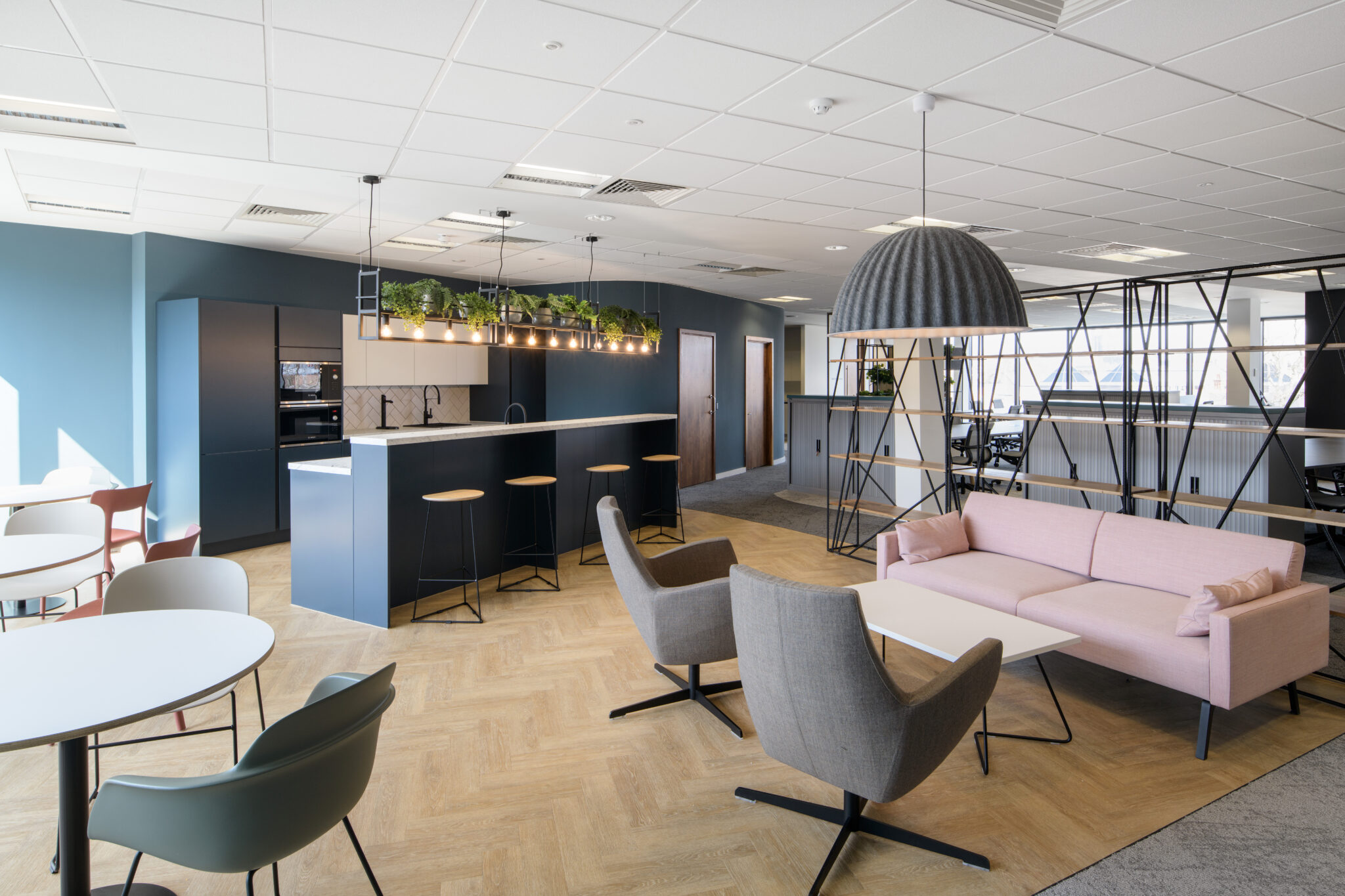 Kitchen fit out design for cheshire west and chester council by adt workplace