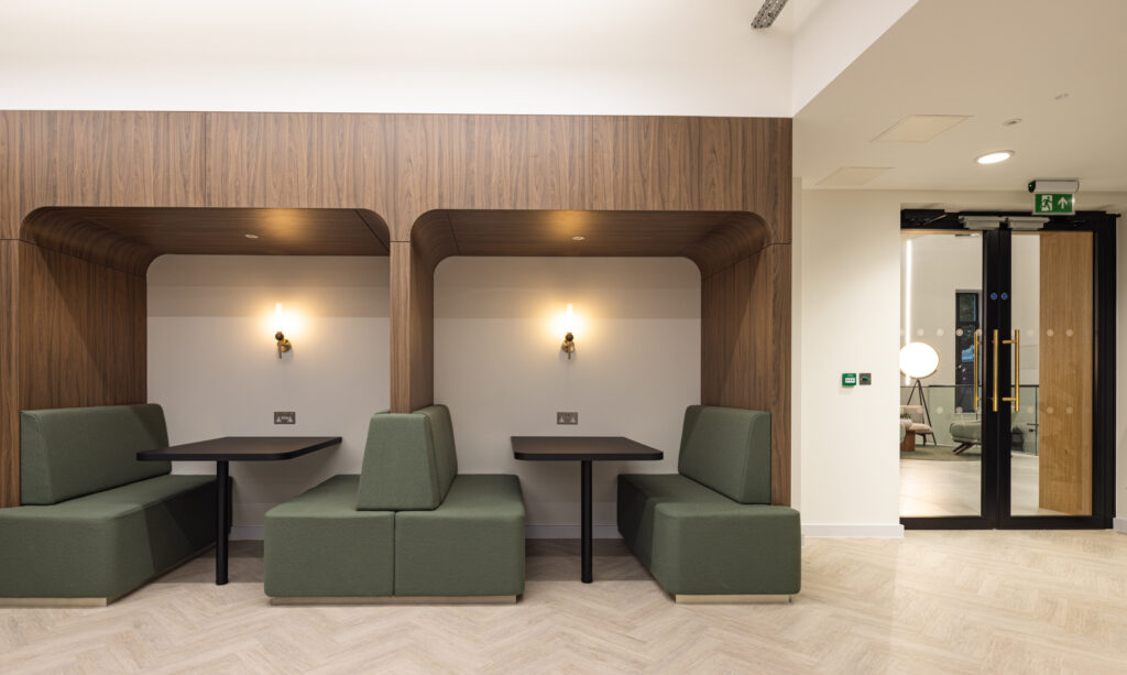 Club lounge Gilbanks office design Birmingham