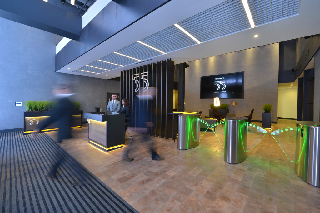 Refurbished office development at 55 Spring Gardens by ADT Workplace