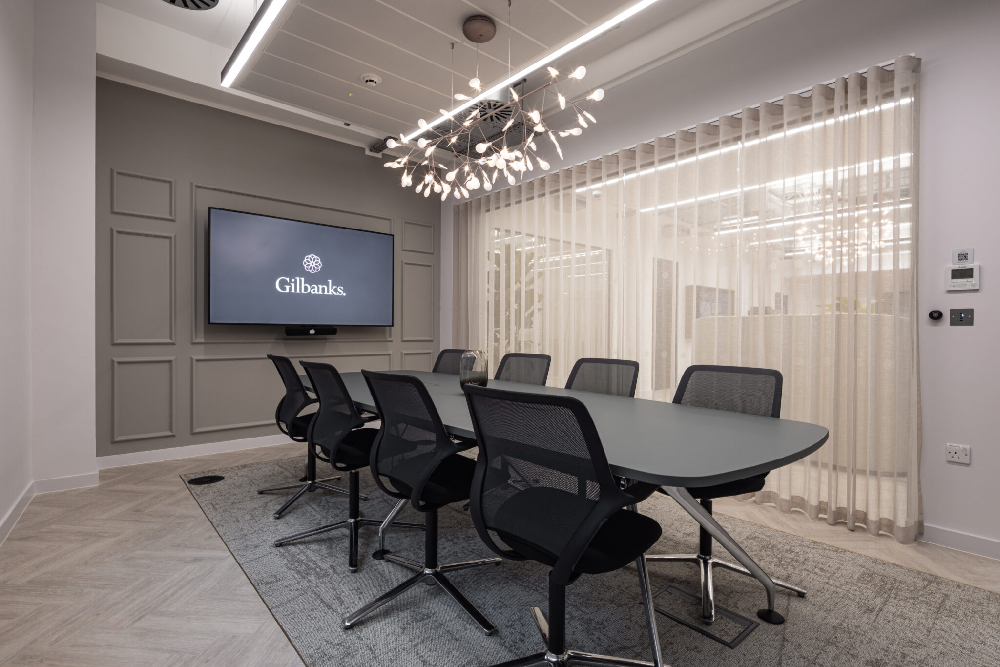 Meeting room Gilbanks Birmingham office fit out