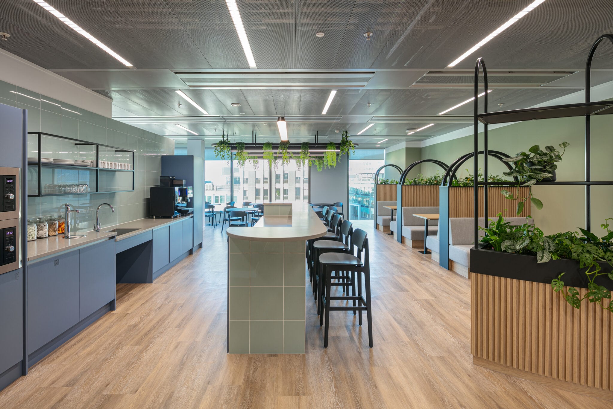 communal area in an office fit out