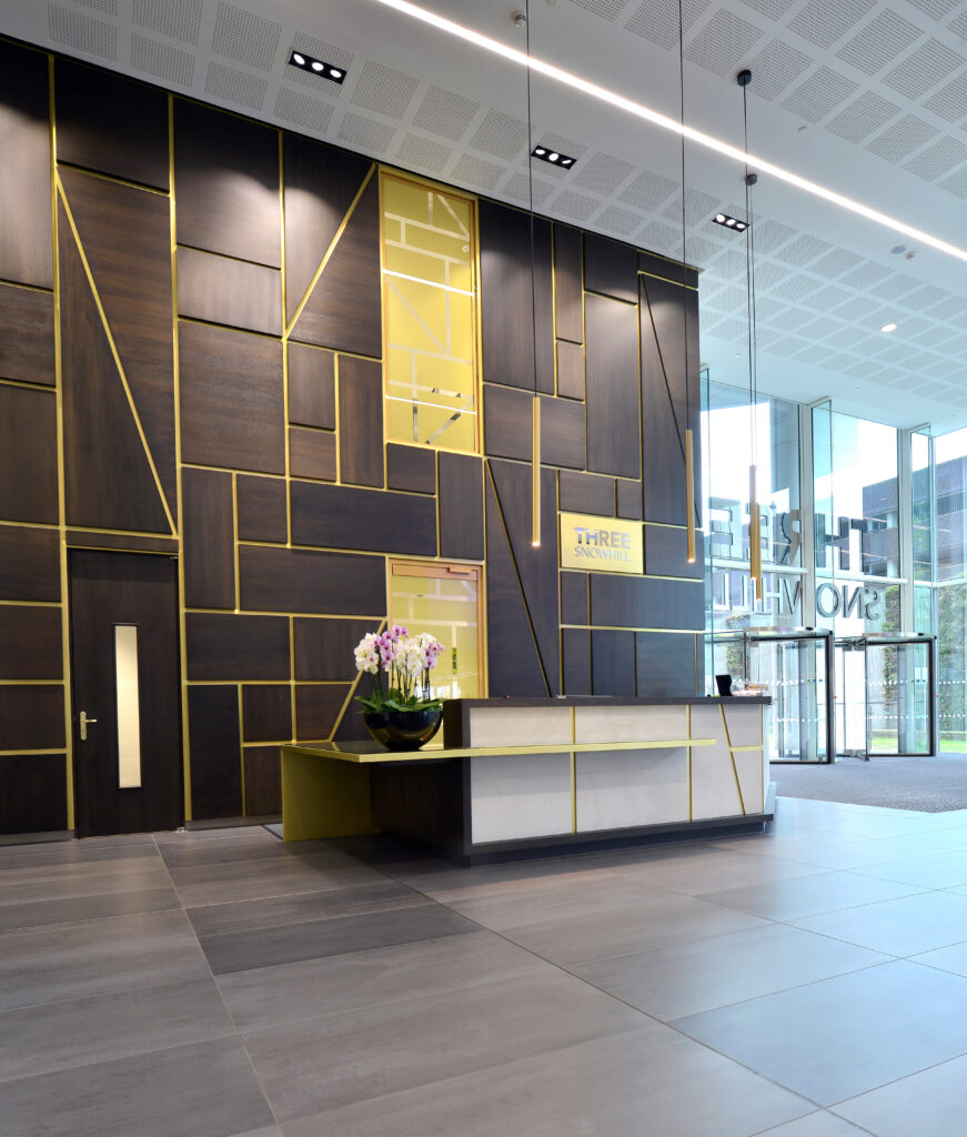 Three Snowhill workplace interior design Birmingham