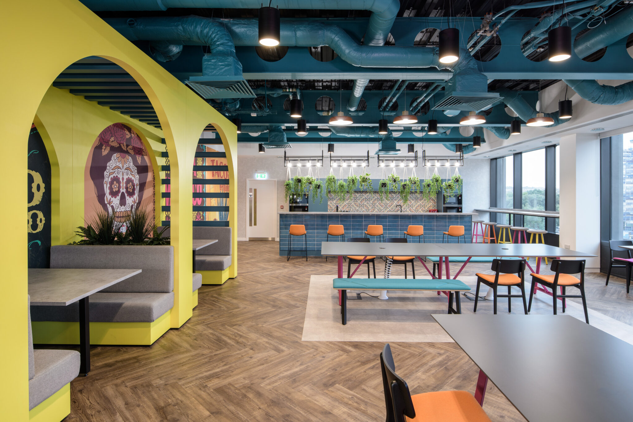 Employee communal interior design in leeds