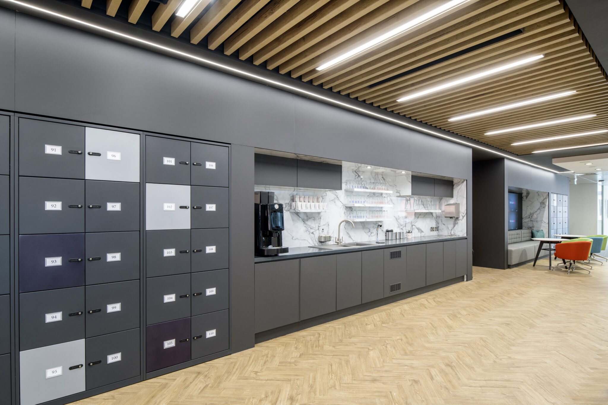 Workplace kitchen area design in manchester