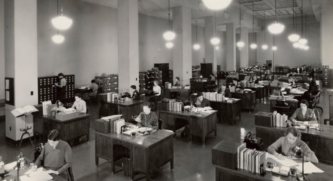 early large scale office layout