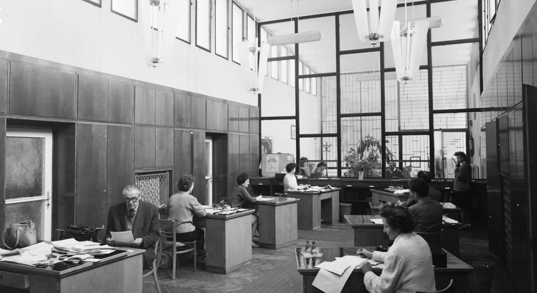 open plan office space