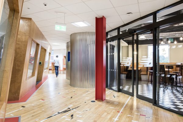office fit-out with sustainable flooring