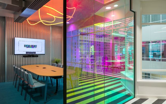 A bold and playful office design for workspace provider in Manchester