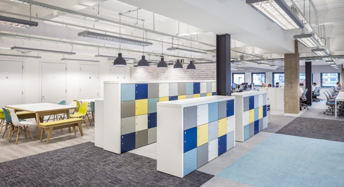 Storage space in office design