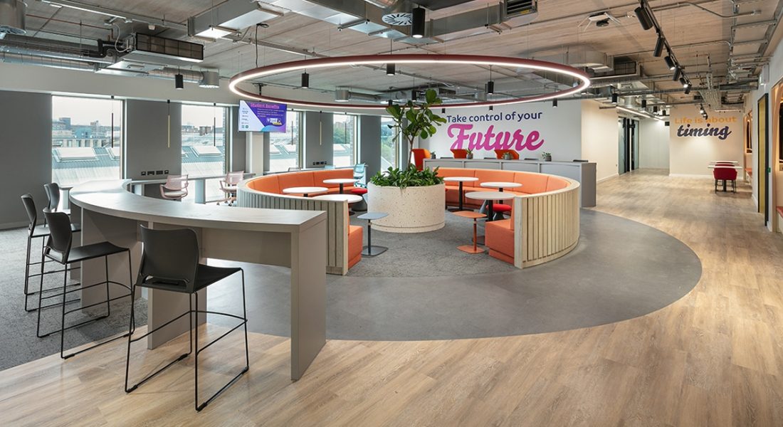 Example of an office using design for educational facilities.